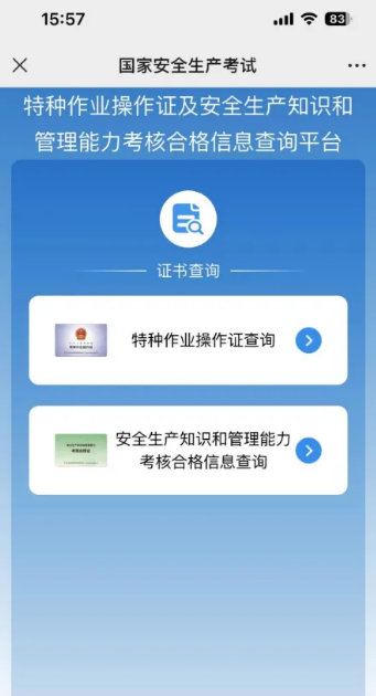 2026年國家應(yīng)急管理局電工證查詢?nèi)肟诠倬W(wǎng)查詢系統(tǒng)